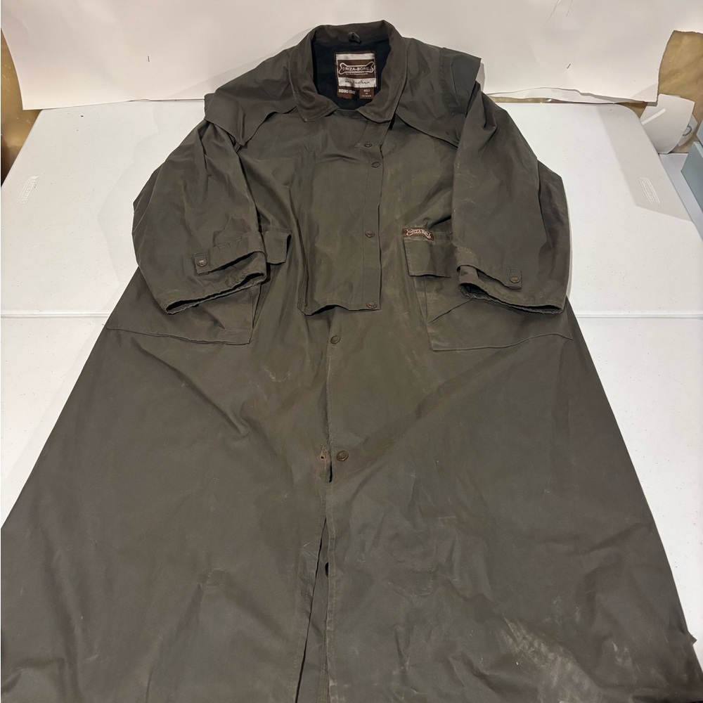 Driza Bone Made In Australia Oilskin Duster Long Riding Coat Men’s Size 5 M